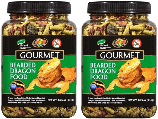 Zoo Med Gourmet Bearded Dragon Food, 8.25 Oz Each (Pack of 2) Animals & Pet Supplies > Pet Supplies > Reptile & Amphibian Supplies > Reptile & Amphibian Food Zoo Med   