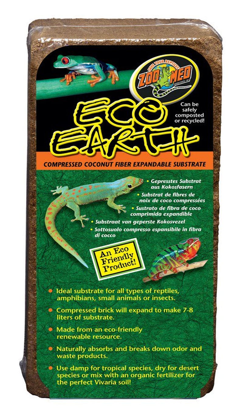 Zoo Med Laboratories Eco Earth? Coconut Fiber Substrate 1 Compressed Brick (~7-8 Liters) Animals & Pet Supplies > Pet Supplies > Reptile & Amphibian Supplies > Reptile & Amphibian Substrates Zoo Med Laboratories   