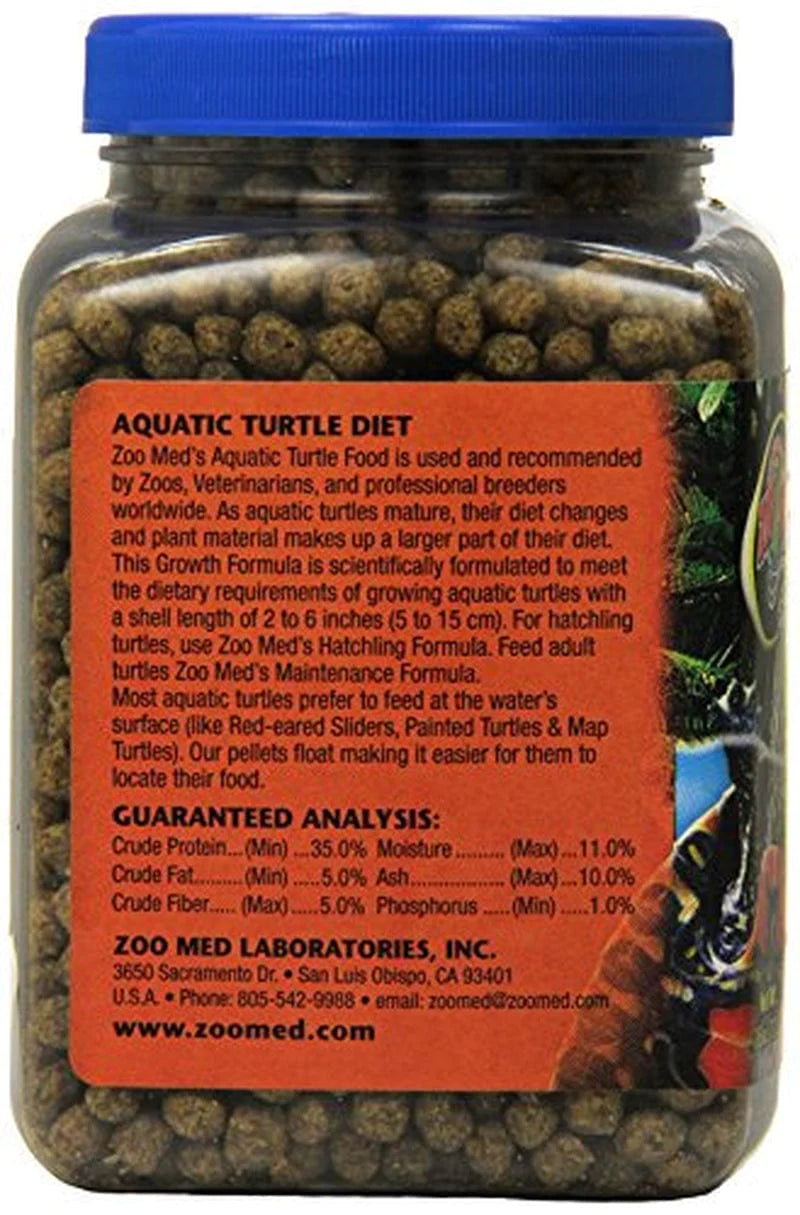 Zoo Med Natural Aquatic Turtle Food Growth Formula 8.75Oz Animals & Pet Supplies > Pet Supplies > Reptile & Amphibian Supplies > Reptile & Amphibian Food Zoo Med Laboratories   