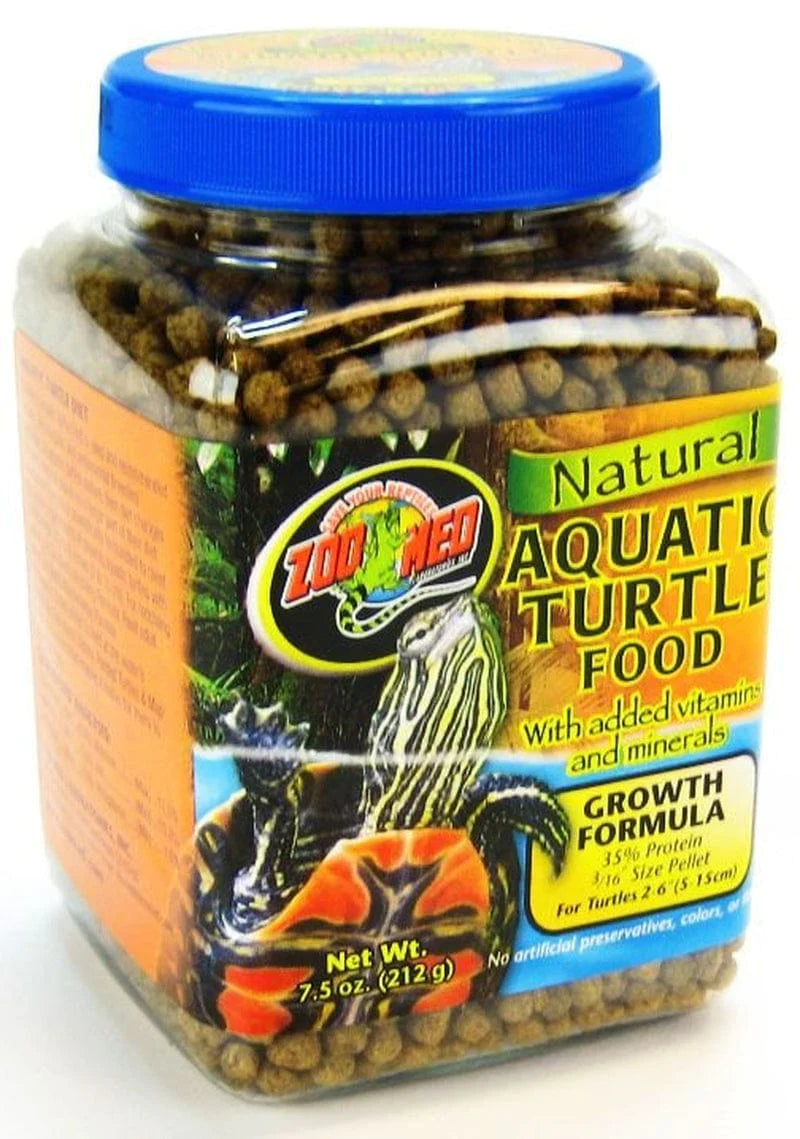 Zoo Med Natural Aquatic Turtle Food Growth Formula 8.75Oz Animals & Pet Supplies > Pet Supplies > Reptile & Amphibian Supplies > Reptile & Amphibian Food Zoo Med Laboratories 90 oz (12 x 7.5 oz)  