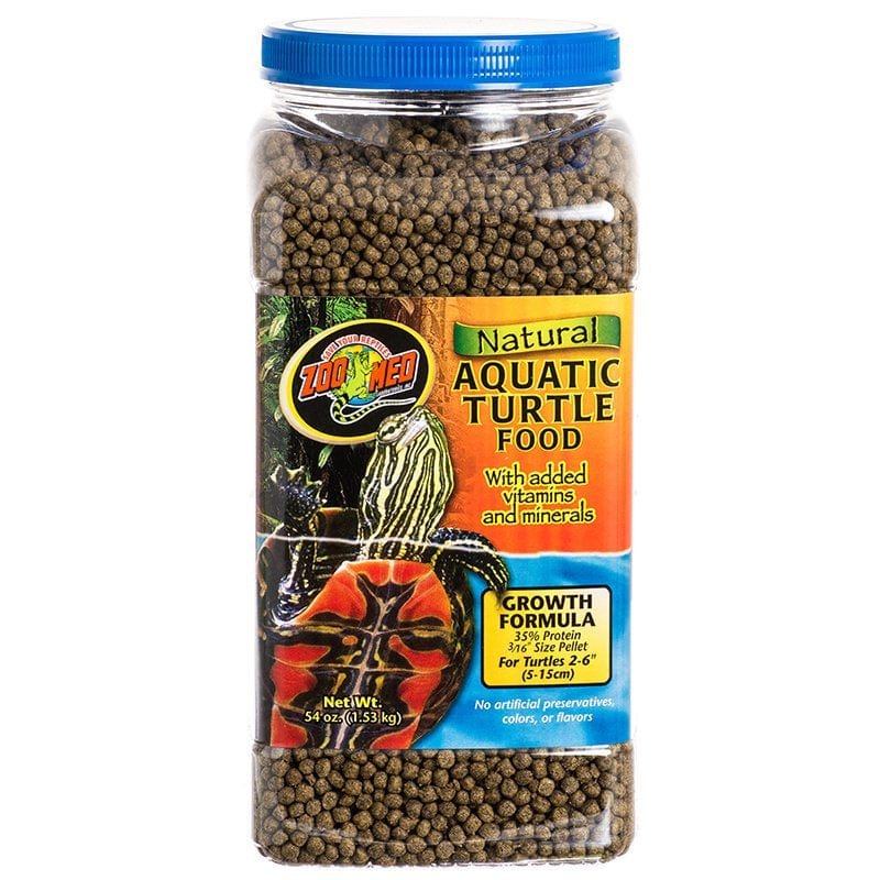 Zoo Med Natural Aquatic Turtle Food Growth Formula 8.75Oz Animals & Pet Supplies > Pet Supplies > Reptile & Amphibian Supplies > Reptile & Amphibian Food Zoo Med Laboratories 324 oz (6 x 54 oz)  