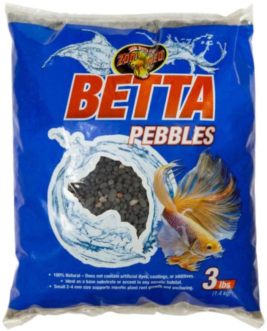 Zoo Med Natural Betta Pebbles Aquarium Substrate 3 Lbs Pack of 2