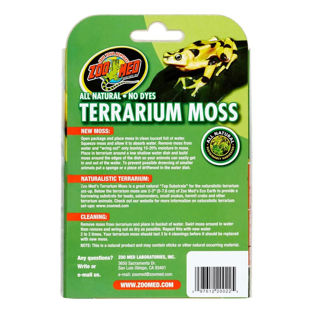 Zoo Med Natural Terrarium Moss Substrate, Medium Animals & Pet Supplies > Pet Supplies > Fish Supplies > Aquarium Gravel & Substrates ZOO Med LABORATORIES INC   