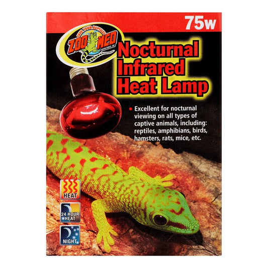 Zoo Med Nocturnal 75 Watt Heat Lamp for Reptiles  ZOO Med LABORATORIES INC   