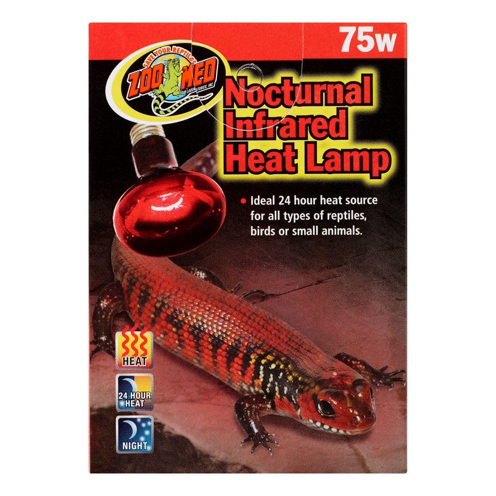 Zoo Med Nocturnal 75 Watt Heat Lamp for Reptiles  ZOO Med LABORATORIES INC   