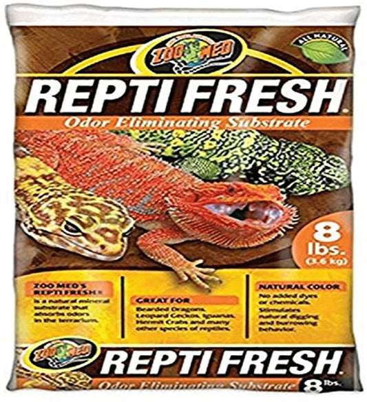Zoo Med Reptifresh Odor Eliminating Substrate, Blacks & Grays, 8 Lb Animals & Pet Supplies > Pet Supplies > Reptile & Amphibian Supplies > Reptile & Amphibian Substrates Zoo Med   