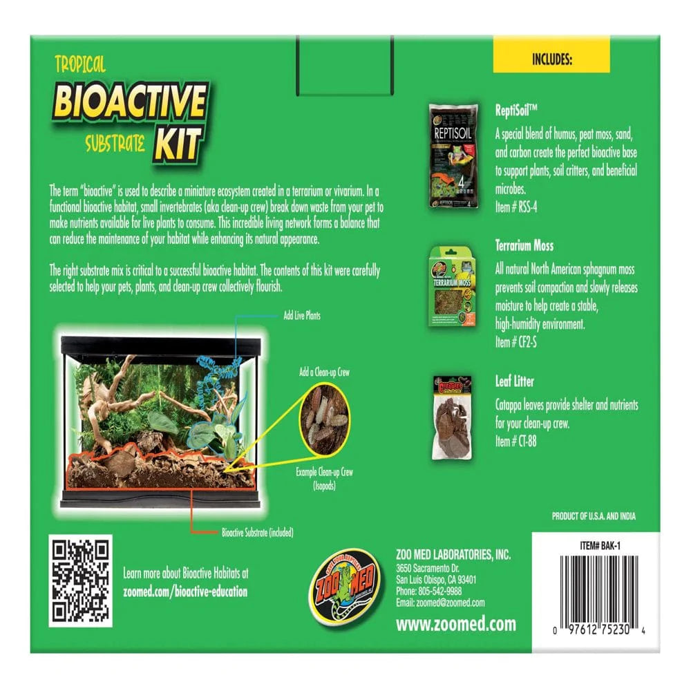 Zoomed 977030 Tropical Bioactive Substrate Kit KOL PET