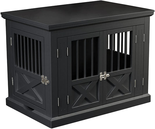 Zoovilla Dog Crate, Dog Kennel, Dog Cage Animals & Pet Supplies > Pet Supplies > Dog Supplies > Dog Kennels & Runs zoovilla Black Triple Door Crate Medium (Pack of 1)