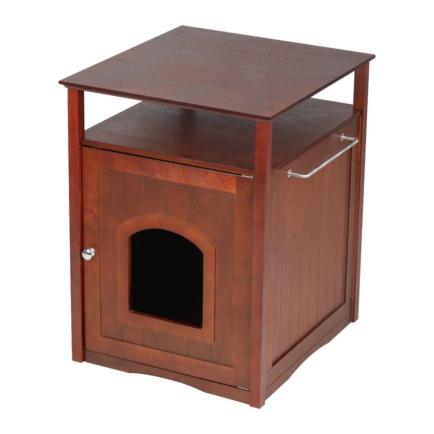 Zooville, Cat Litter Box Cover & Night Stand, Walnut, 25-In Animals & Pet Supplies > Pet Supplies > Cat Supplies > Cat Furniture Merry Products   