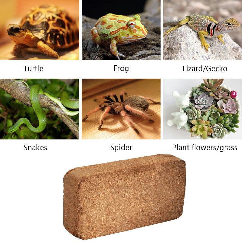 ZOYONE for Coco Coir Bricks for Plants Compressed Coconut Fiber Reptile Bedding Substra Animals & Pet Supplies > Pet Supplies > Reptile & Amphibian Supplies > Reptile & Amphibian Substrates ZOYONE   