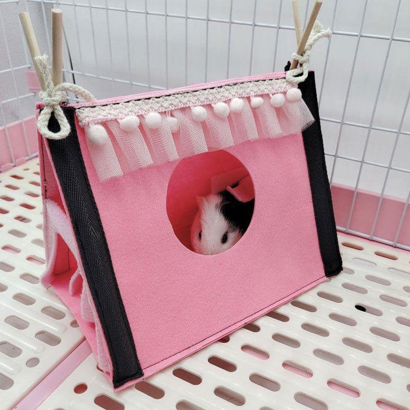 ZOYONE Small Animal Hideout Tent Cage House for Hamster Rat Mice Parrot Habitats Rat Hideaway Chew Cage Toy Animals & Pet Supplies > Pet Supplies > Small Animal Supplies > Small Animal Habitats & Cages ZOYONE   