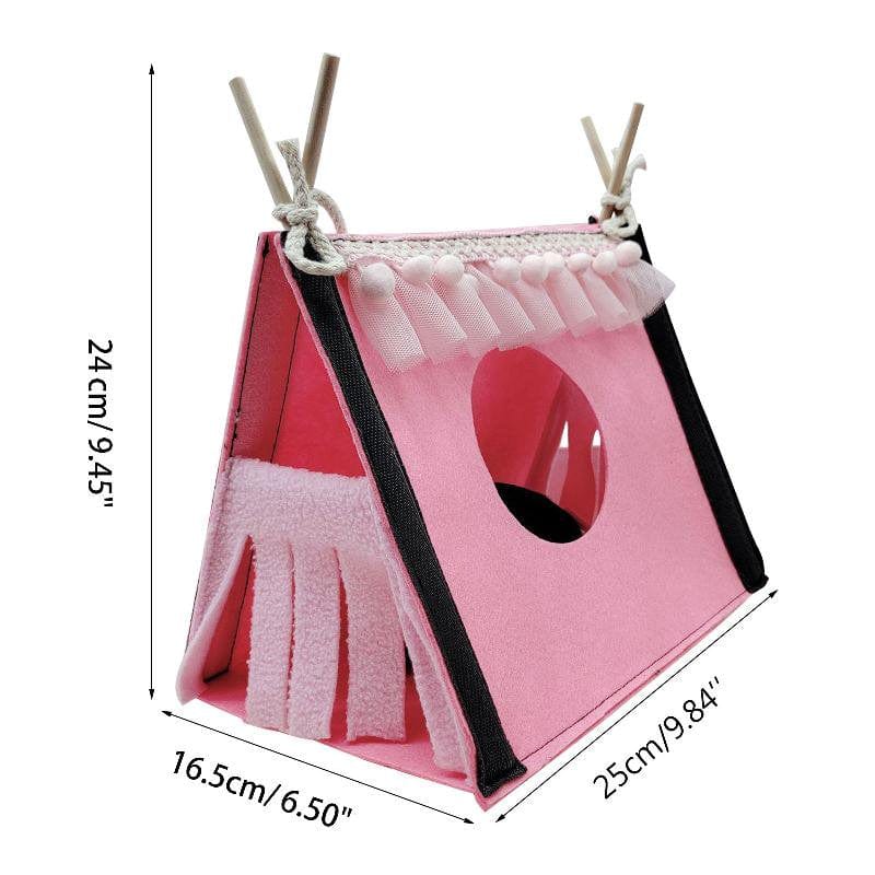 ZOYONE Small Animal Hideout Tent Cage House for Hamster Rat Mice Parrot Habitats Rat Hideaway Chew Cage Toy Animals & Pet Supplies > Pet Supplies > Small Animal Supplies > Small Animal Habitats & Cages ZOYONE   