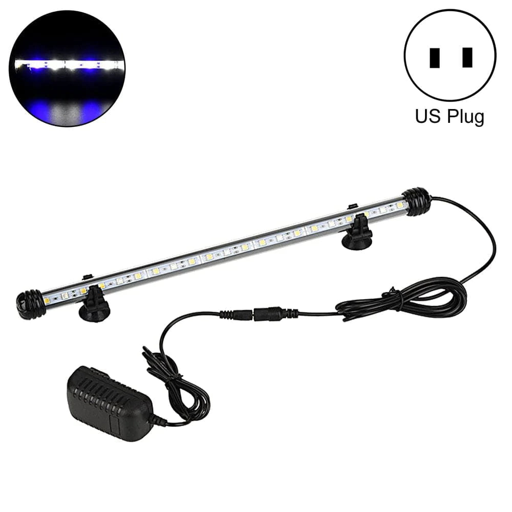 ZTGD Aquarium Light User-Friendly Waterproof Plastic IP68 Protection Rating LED Aquarium Fish Tank Light for Home Animals & Pet Supplies > Pet Supplies > Fish Supplies > Aquarium Lighting ZTGD White Blue US Plug  