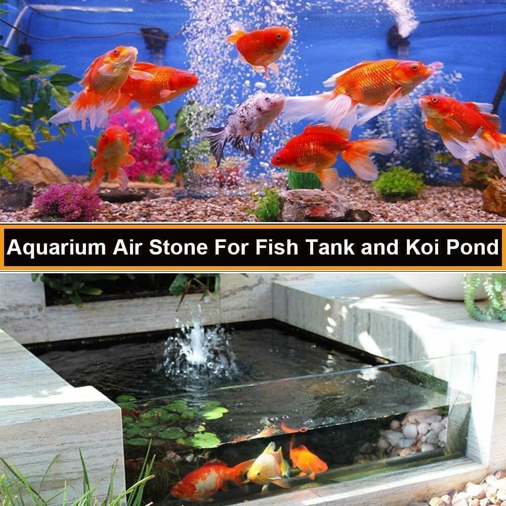 ZTOO Aquarium Air Stone, Air Bubble Stone Ultra Silent Aquarium Bubble Stone Deep Dissolving Oxygen Diffusers Air Pump Accessories for Aquarium Fish Tank