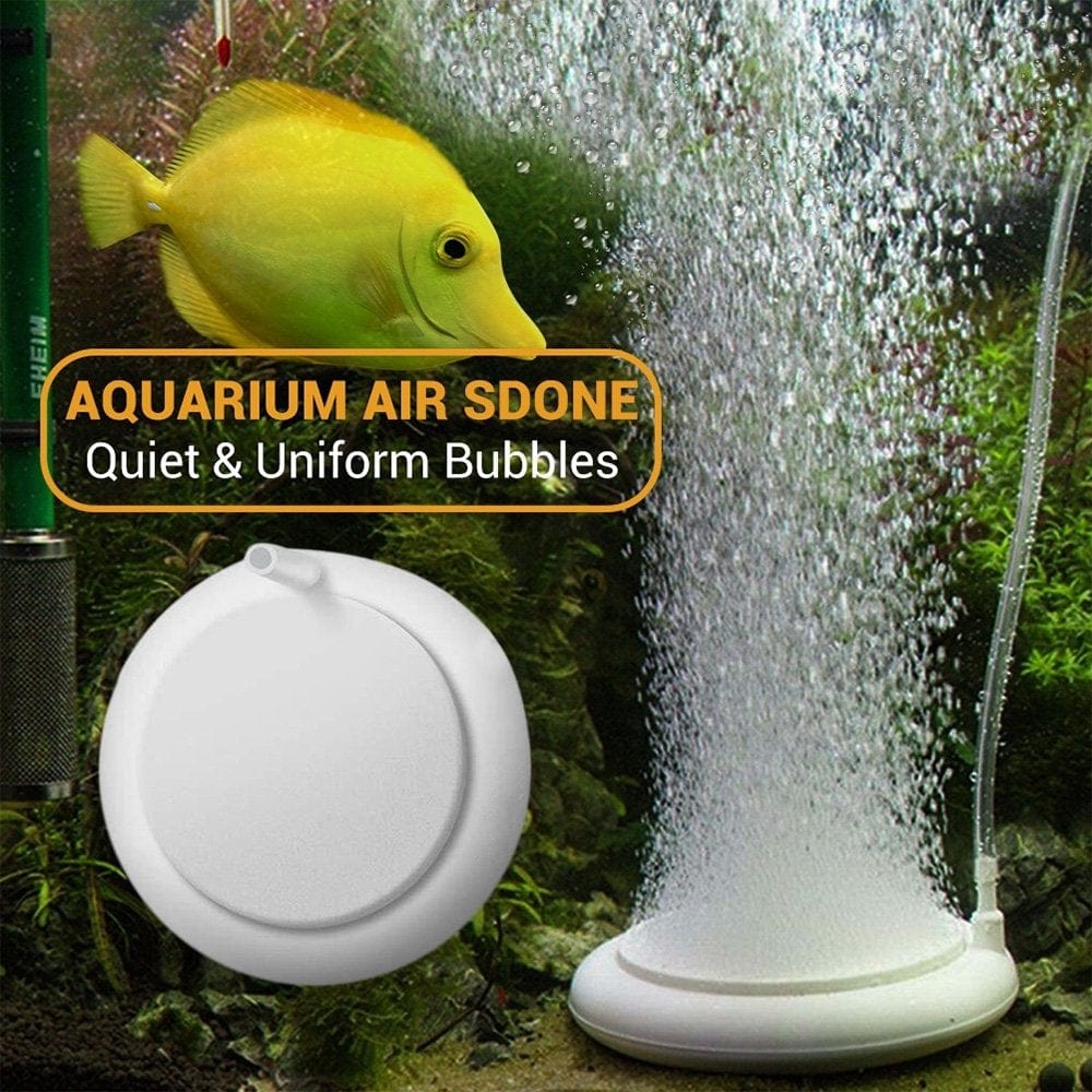 ZTOO Aquarium Air Stone, Air Bubble Stone Ultra Silent Aquarium Bubble Stone Deep Dissolving Oxygen Diffusers Air Pump Accessories for Aquarium Fish Tank