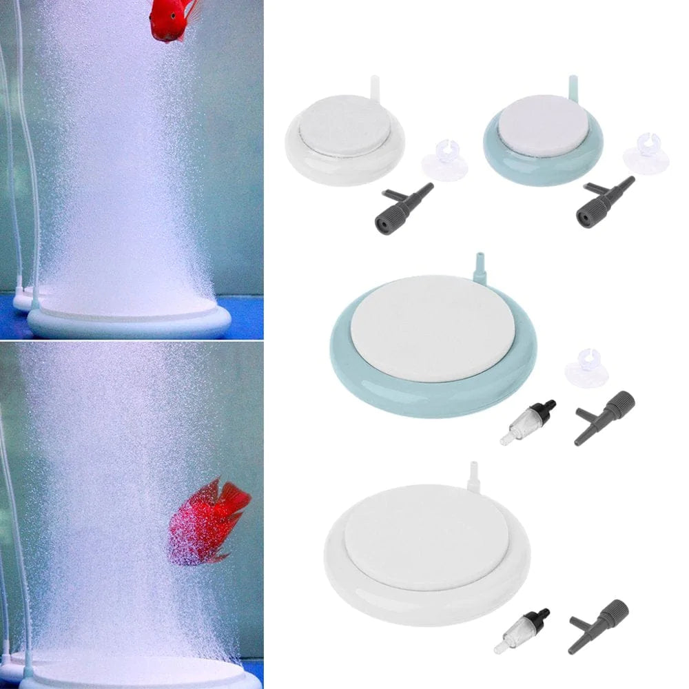 ZUARFY Aquarium Air Stone Fish Tank Bubbler Air Stone Disk Oxygen Pump Diffuser Animals & Pet Supplies > Pet Supplies > Fish Supplies > Aquarium Air Stones & Diffusers ZUARFY   