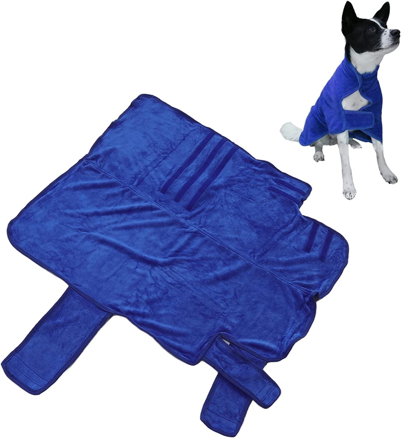 Zudoo Hot Dog Bathrobe Soft Versatile Machine Washable Quickabsorbing Bathrobe (XL) Animals & Pet Supplies > Pet Supplies > Dog Supplies > Dog Apparel Zudoo   