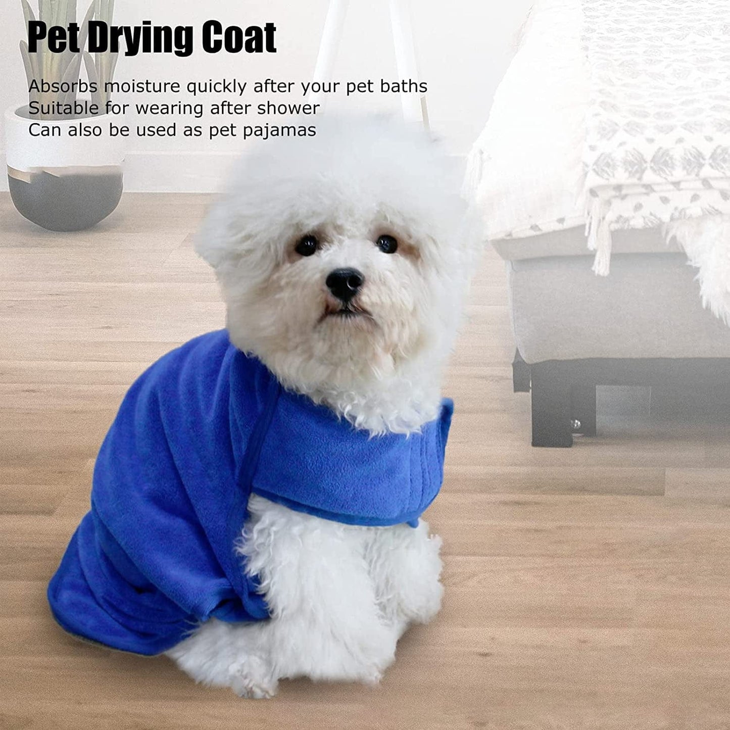 Zudoo Hot Dog Bathrobe Soft Versatile Machine Washable Quickabsorbing Bathrobe (XL) Animals & Pet Supplies > Pet Supplies > Dog Supplies > Dog Apparel Zudoo   