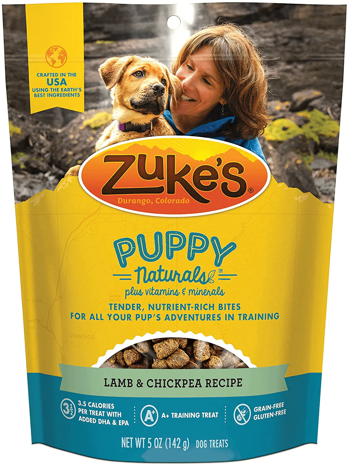 Zuke'S Puppy Naturals Training Dog Treats Crafted in the USA Animals & Pet Supplies > Pet Supplies > Small Animal Supplies > Small Animal Treats Zuke's Lamb & Chickpea 5 Ounce (Pack of 1) 