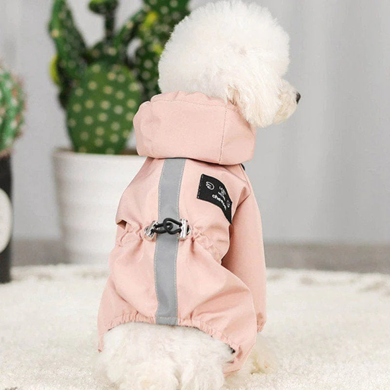 Zupora Hooded Dog Raincoat with Reflective Strip, Waterproof Slicker Poncho Dog Shirt Jacket Breathable Rainwear Pet Apparel for Puppy Small to Large Dogs, S-2XL Animals & Pet Supplies > Pet Supplies > Dog Supplies > Dog Apparel Zupora   