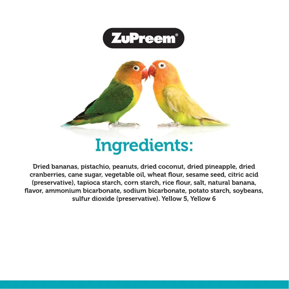 Zupreem Bright Bites | Tropical Treats | for Medium Birds Animals & Pet Supplies > Pet Supplies > Bird Supplies > Bird Treats Zupreem   