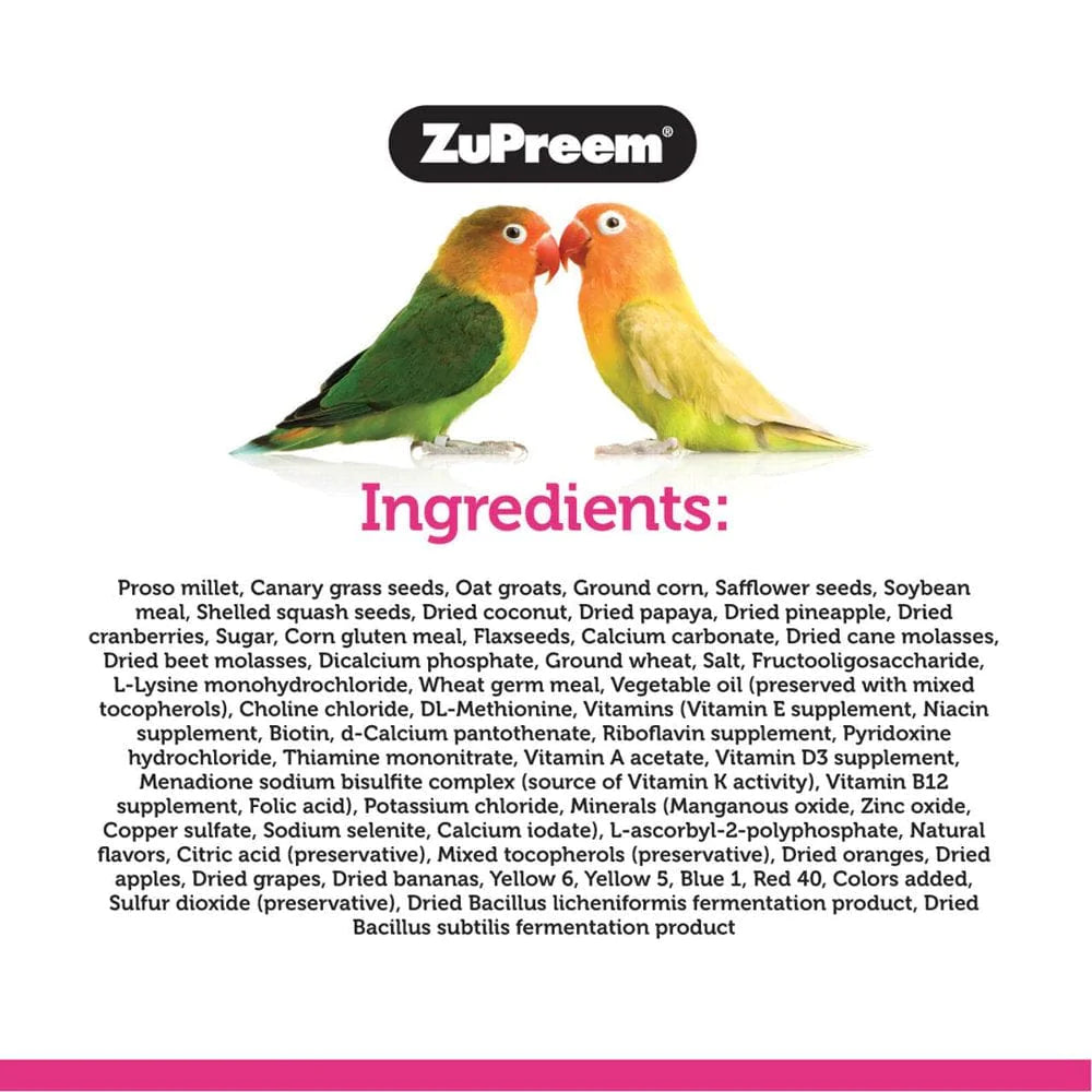 Zupreem Bright Blends | Daily Bird Food | for Medium Birds Animals & Pet Supplies > Pet Supplies > Bird Supplies > Bird Food Zupreem   