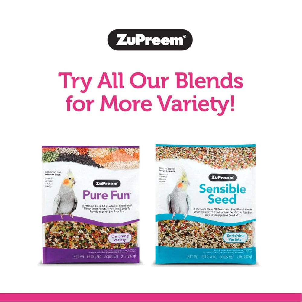 Zupreem Bright Blends | Daily Bird Food | for Medium Birds Animals & Pet Supplies > Pet Supplies > Bird Supplies > Bird Food Zupreem   