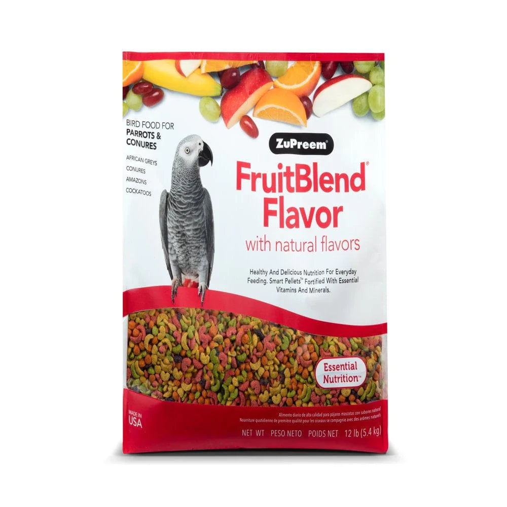 Zupreem Fruitblend | Daily Bird Food for Parrots & Conures | 12Lbs Animals & Pet Supplies > Pet Supplies > Bird Supplies > Bird Food Zupreem   