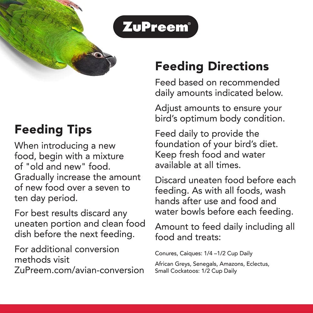 Zupreem Fruitblend | Daily Bird Food for Parrots & Conures | 12Lbs Animals & Pet Supplies > Pet Supplies > Bird Supplies > Bird Food Zupreem   