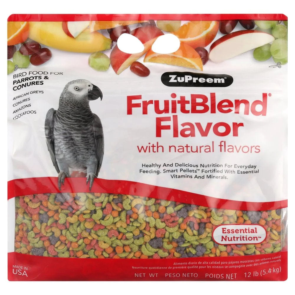 Zupreem Fruitblend | Daily Bird Food for Parrots & Conures | 12Lbs Animals & Pet Supplies > Pet Supplies > Bird Supplies > Bird Food Zupreem   