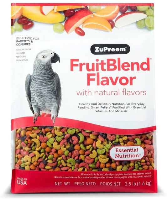 Zupreem Fruitblend Flavor Pellets Bird Food 3.5Lbs Animals & Pet Supplies > Pet Supplies > Bird Supplies > Bird Food Premium Nutritional Products, Inc.   
