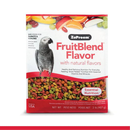 Zupreem® Fruitblend® Flavor with Natural Flavors | Daily Bird Food for Parrots & Conures | 2Lbs Animals & Pet Supplies > Pet Supplies > Bird Supplies > Bird Treats Zupreem   