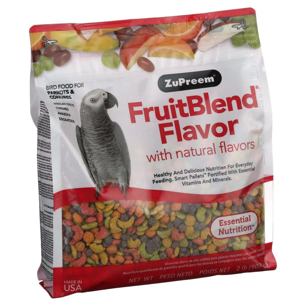 Zupreem® Fruitblend® Flavor with Natural Flavors | Daily Bird Food for Parrots & Conures | 2Lbs Animals & Pet Supplies > Pet Supplies > Bird Supplies > Bird Treats Zupreem   
