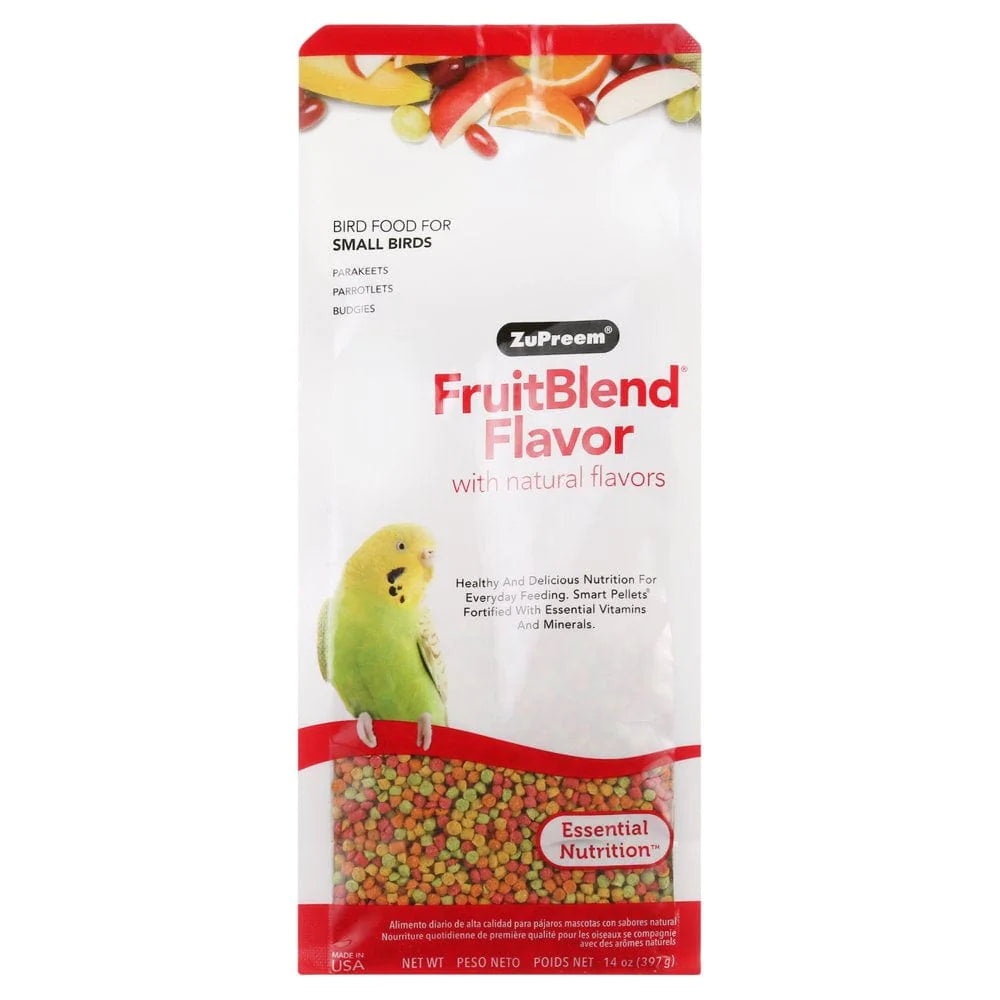 Zupreem® Fruitblend® Flavor with Natural Flavors | Daily Bird Food for Small Birds | 14 Ounces Animals & Pet Supplies > Pet Supplies > Bird Supplies > Bird Food Zupreem   