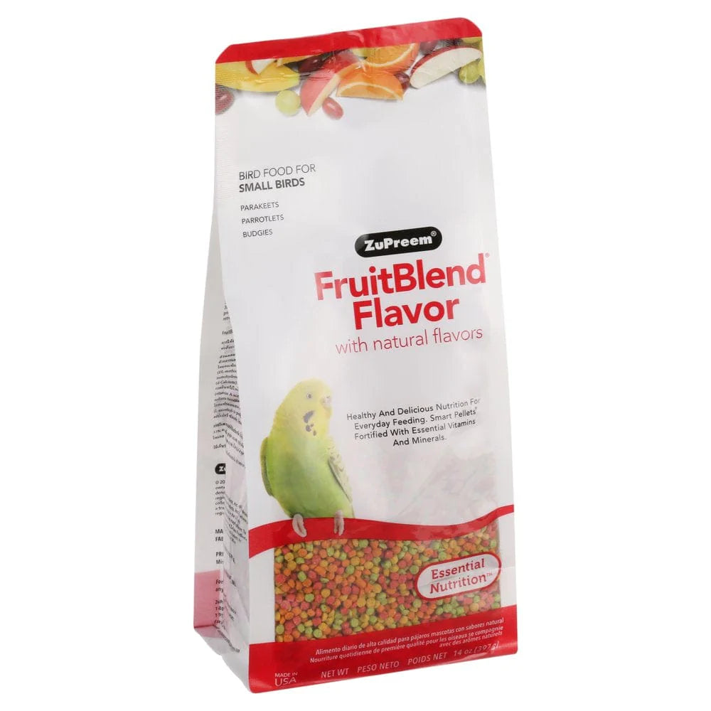 Zupreem® Fruitblend® Flavor with Natural Flavors | Daily Bird Food for Small Birds | 14 Ounces Animals & Pet Supplies > Pet Supplies > Bird Supplies > Bird Food Zupreem   