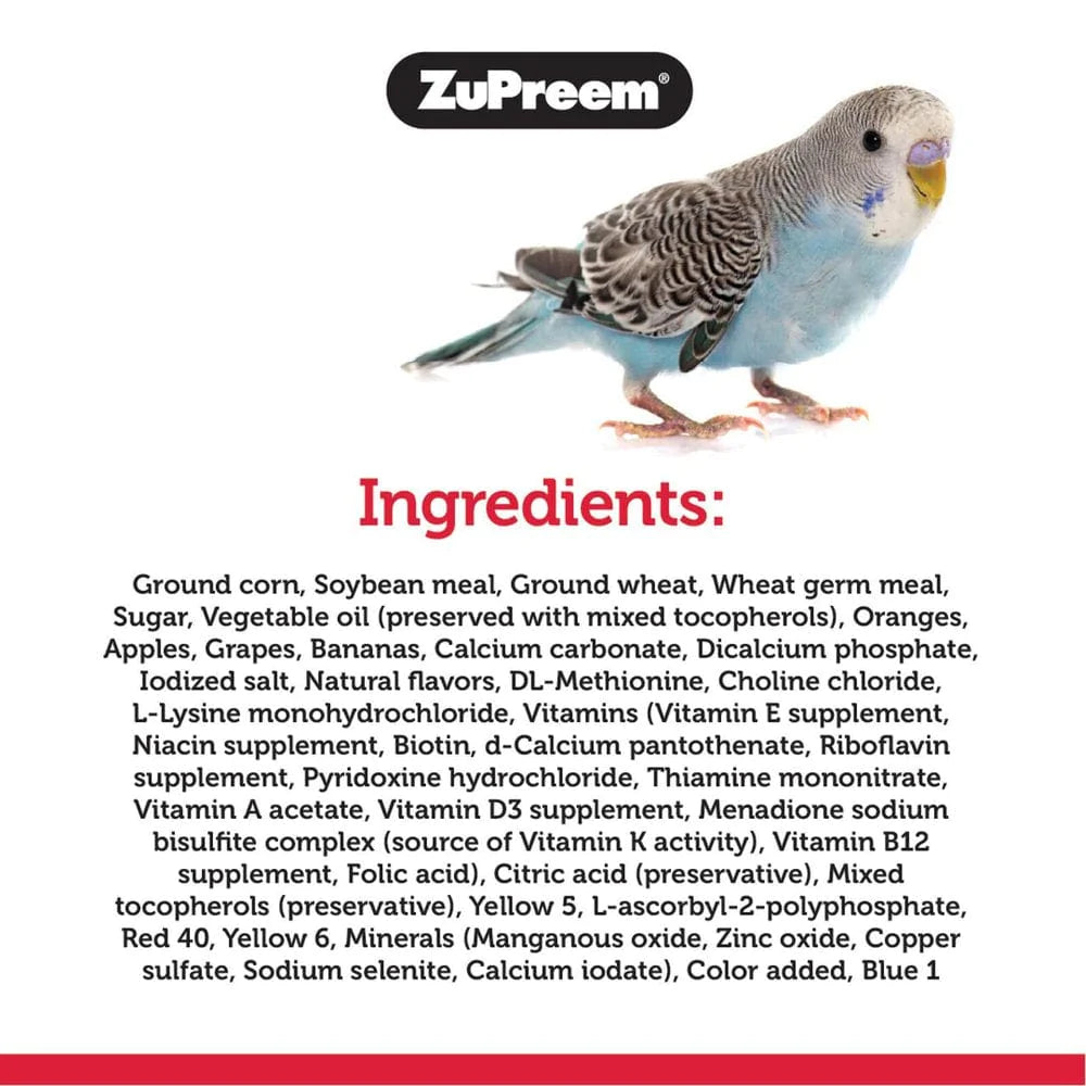 Zupreem® Fruitblend® Flavor with Natural Flavors | Daily Bird Food for Small Birds | 2 Lb Animals & Pet Supplies > Pet Supplies > Bird Supplies > Bird Food Phillips Feed & Pet Supply   