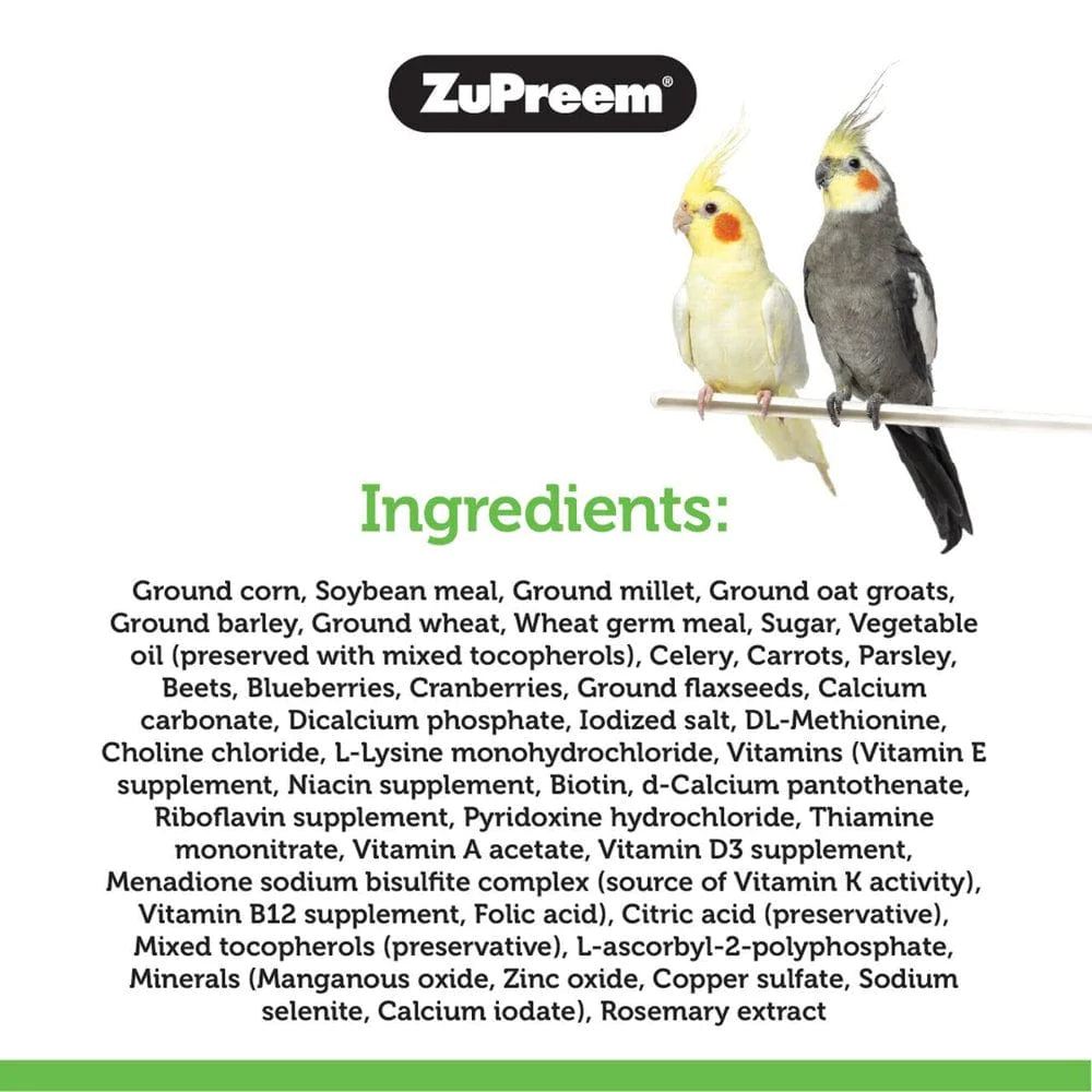 Zupreem® Natural Bird Food | Daily Bird Food for Medium Birds | 2.5 Lb Animals & Pet Supplies > Pet Supplies > Bird Supplies > Bird Food Zupreem   