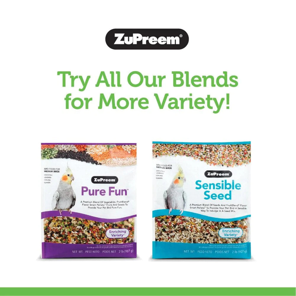 Zupreem® Natural Bird Food | Daily Bird Food for Medium Birds | 2.5 Lb Animals & Pet Supplies > Pet Supplies > Bird Supplies > Bird Food Zupreem   