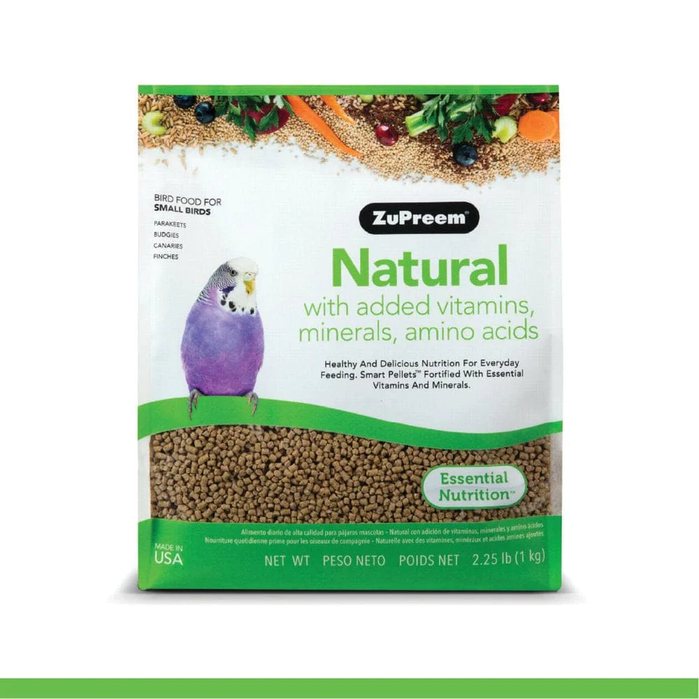 Zupreem® Natural Bird Food | Daily Bird Food for Small Birds | 2.25 Lb Animals & Pet Supplies > Pet Supplies > Bird Supplies > Bird Treats Zupreem   