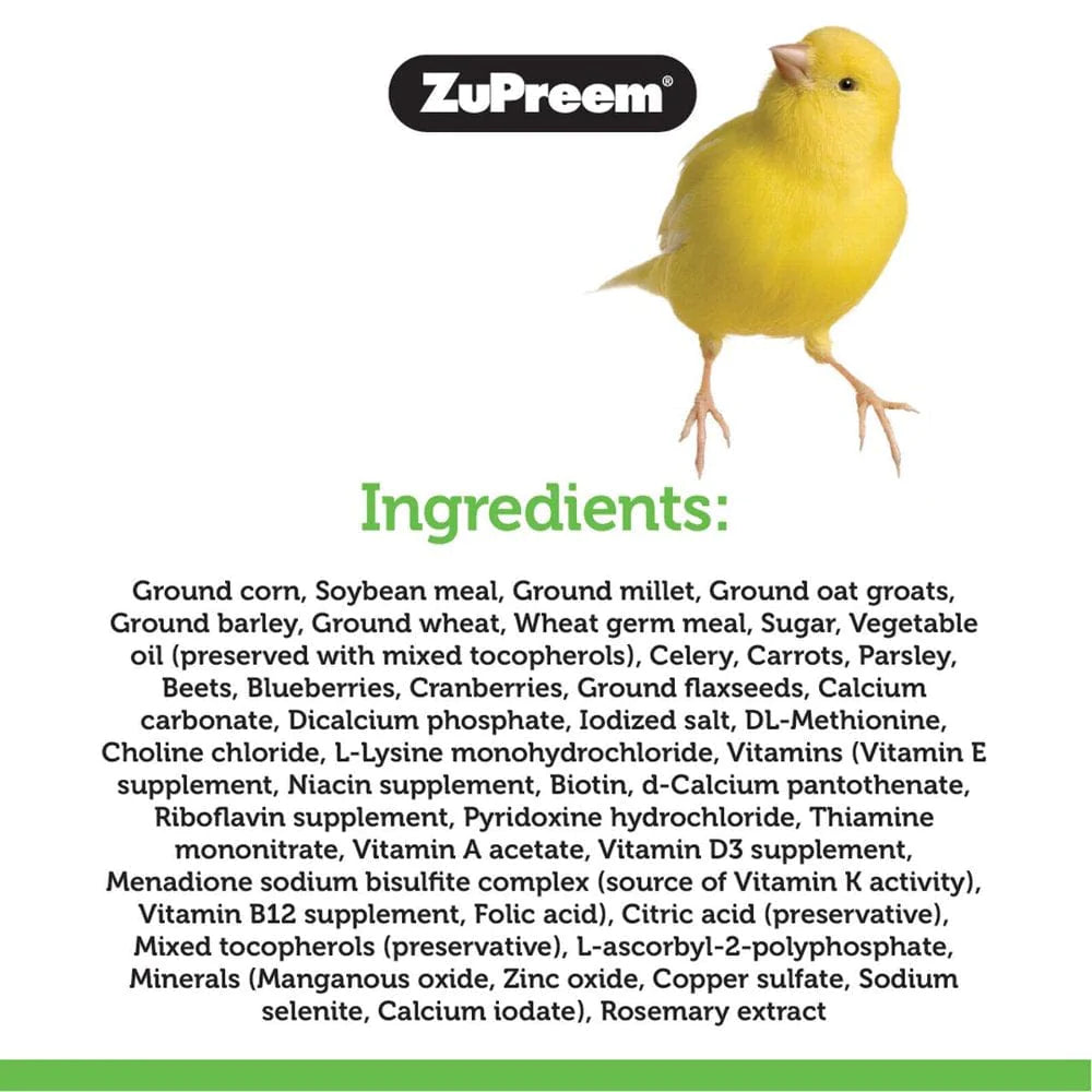 Zupreem® Natural Bird Food | Daily Bird Food for Small Birds | 2.25 Lb Animals & Pet Supplies > Pet Supplies > Bird Supplies > Bird Treats Zupreem   