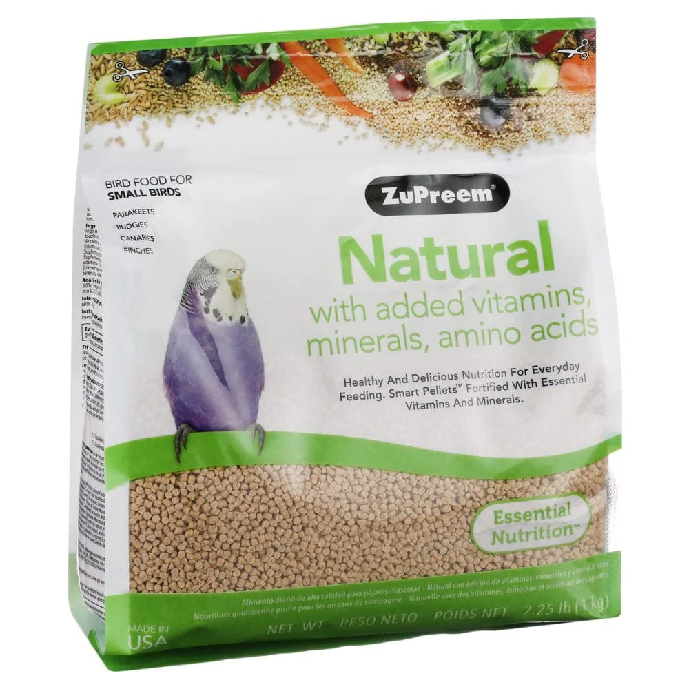 Zupreem® Natural Bird Food | Daily Bird Food for Small Birds | 2.25 Lb Animals & Pet Supplies > Pet Supplies > Bird Supplies > Bird Treats Zupreem   