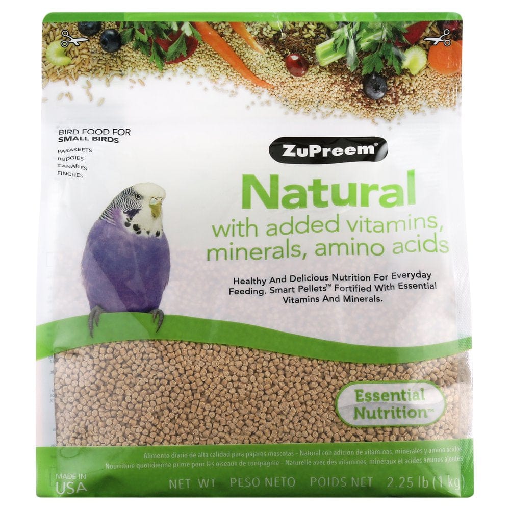 Zupreem® Natural Bird Food | Daily Bird Food for Small Birds | 2.25 Lb Animals & Pet Supplies > Pet Supplies > Bird Supplies > Bird Treats Zupreem   