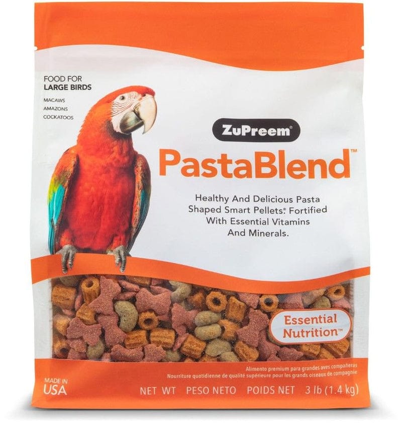 Zupreem Pastablend Pellet Bird Food for Larg Birds (Macaw and Cockatoo) 3 Lbs Animals & Pet Supplies > Pet Supplies > Bird Supplies > Bird Food Zupreem   