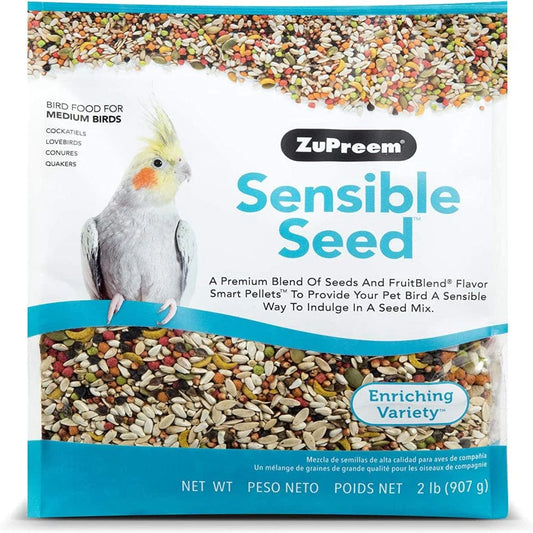 Zupreem Pure Fun Bird Food for Medium Birds, 2 Lb (Single & 2-Pack) - Variety Blend of Vegetables, Fruitblend Pellets, Fruit, Seeds for Lovebirds, Quakers, Small Conures, Cockatiels Animals & Pet Supplies > Pet Supplies > Bird Supplies > Bird Food Zupreem 2 Pound (Pack of 1) Multicolor 