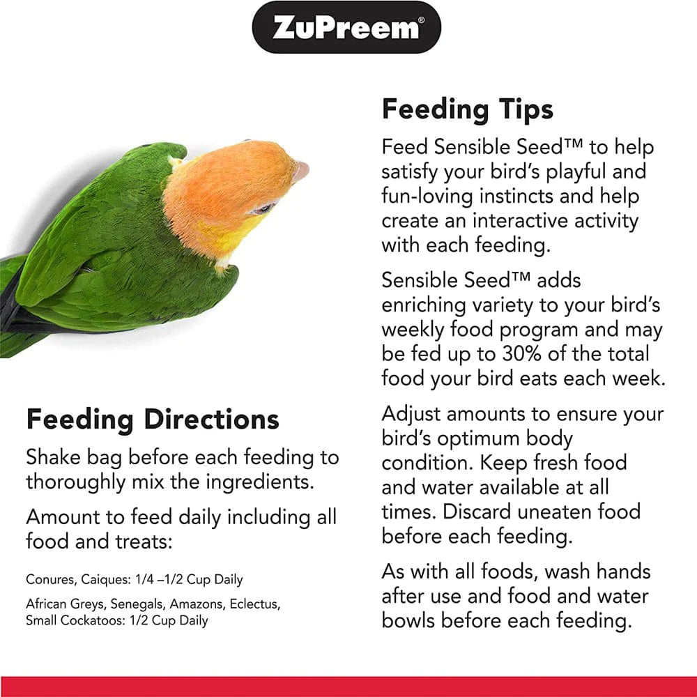 Zupreem Pure Fun Bird Food for Medium Birds, 2 Lb (Single & 2-Pack) - Variety Blend of Vegetables, Fruitblend Pellets, Fruit, Seeds for Lovebirds, Quakers, Small Conures, Cockatiels Animals & Pet Supplies > Pet Supplies > Bird Supplies > Bird Food Zupreem   