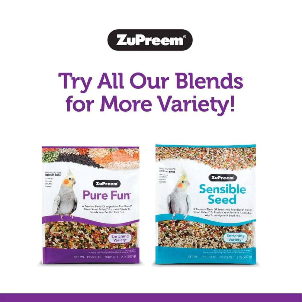 Zupreem® Pure Fun® | Bird Food for Parrots and Conures | 2 Lb Animals & Pet Supplies > Pet Supplies > Bird Supplies > Bird Food Zupreem   