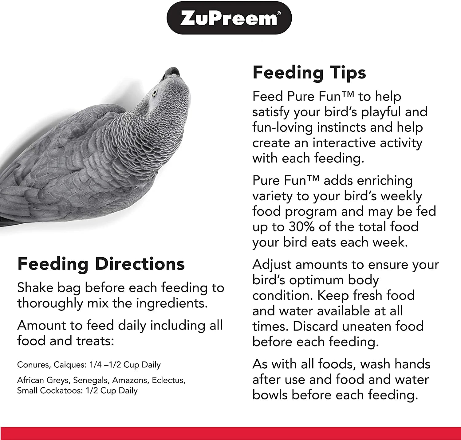 Zupreem Pure Fun Bird Food for Parrots & Conures, 2 Lb (Single or 2-Pack) - Blend of Fruit, Fruitblend Pellets, Vegetables, Nuts for Caiques, African Greys, Senegals, Amazons, Eclectus, Cockatoos Animals & Pet Supplies > Pet Supplies > Bird Supplies > Bird Food ZuPreem   