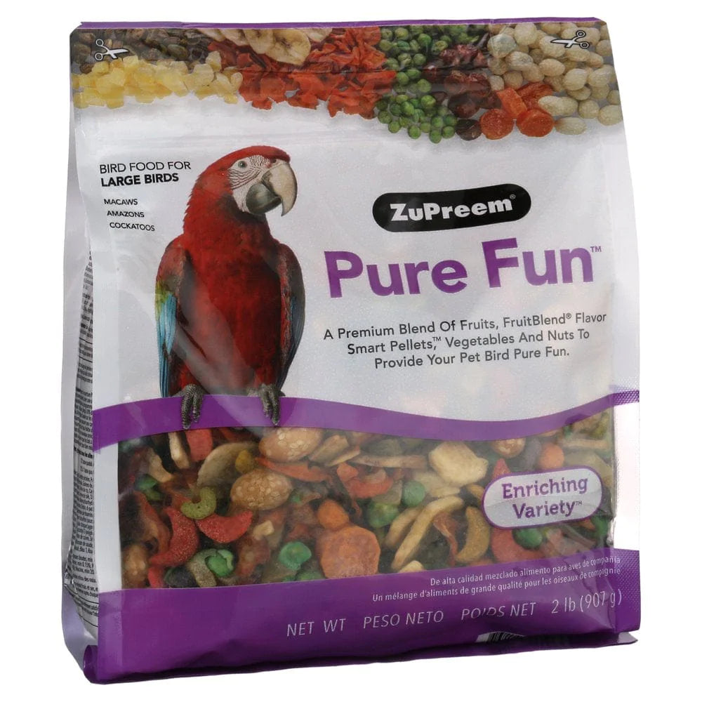 Zupreem® Pure Fun® | Dry Food for Large Birds | 2Lbs Animals & Pet Supplies > Pet Supplies > Bird Supplies > Bird Food Zupreem   