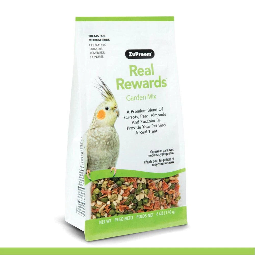 Zupreem® Real Rewards™ Garden Mix | Treats for Medium Birds | 6 Ounces Animals & Pet Supplies > Pet Supplies > Bird Supplies > Bird Food Zupreem   