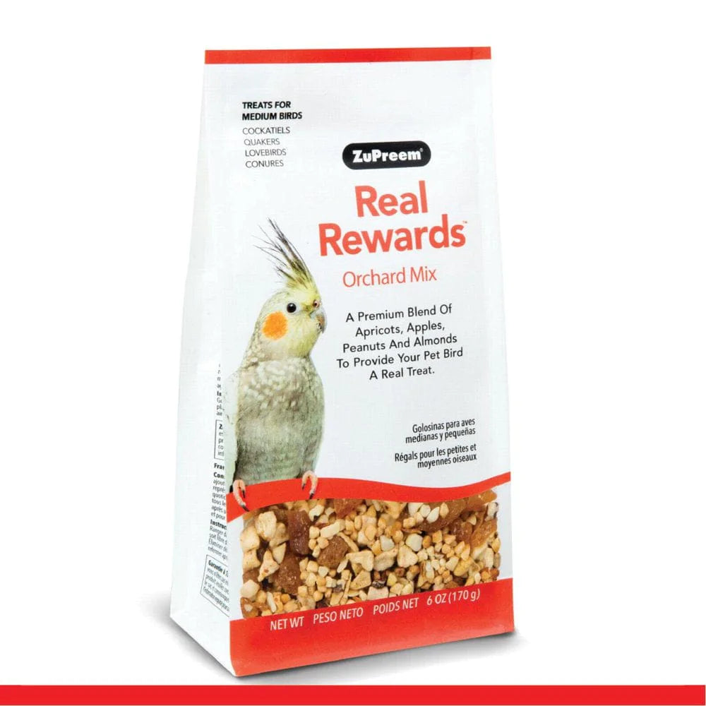 Zupreem® Real Rewards™ Orchard Mix | Treats for Medium Birds | 6 Ounces Animals & Pet Supplies > Pet Supplies > Bird Supplies > Bird Treats Zupreem   